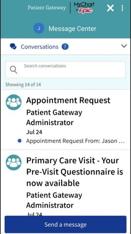 Patient Gateway для Android — скриншот 4