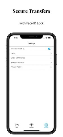 Передача файлов для iOS — скриншот 4