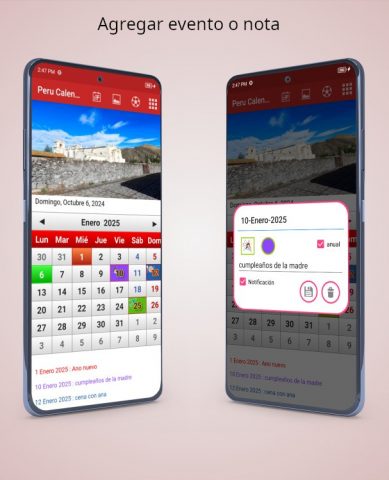 Peru Calendario 2025 для Android — скриншот 5