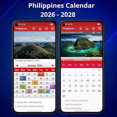 Philippines Calendar 2026 для Android — скриншот 1
