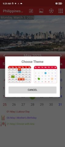 Philippines Calendar 2026 для Android — скриншот 3
