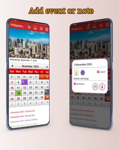 Philippines Calendar 2026 для Android — скриншот 4