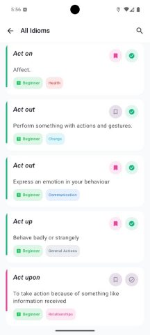 Phrasal Verbs для Android — скриншот 4