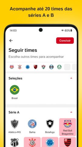 Placar UOL: Futebol e notícias для Android — скриншот 3