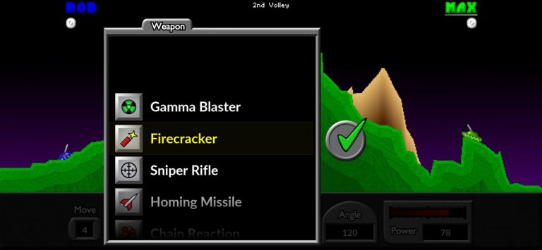 Pocket Tanks для iOS — скриншот 2