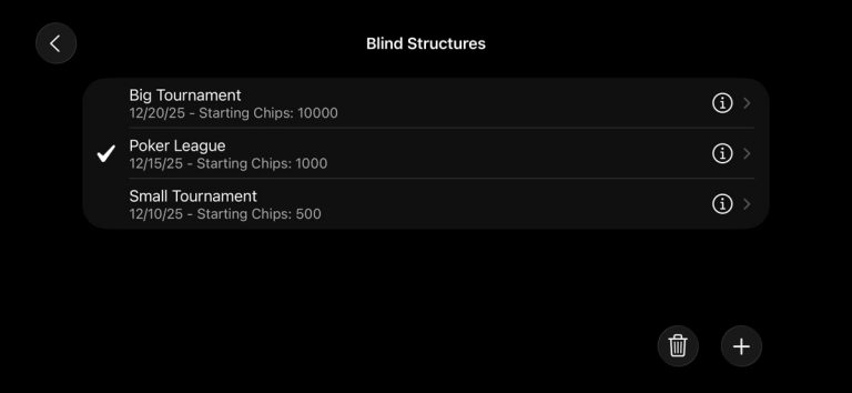 PokerTimer для iOS — скриншот 4