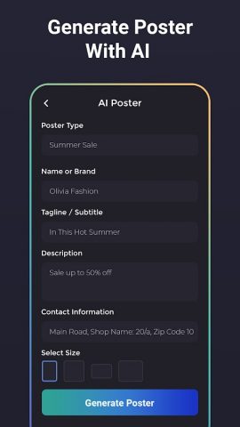 Poster Maker, Flyer Maker для Android — скриншот 3