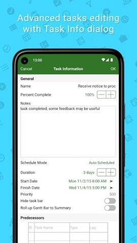 Project Plan 365 для Android — скриншот 5