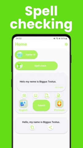 Проверка орфографии грамматики для Android — скриншот 2