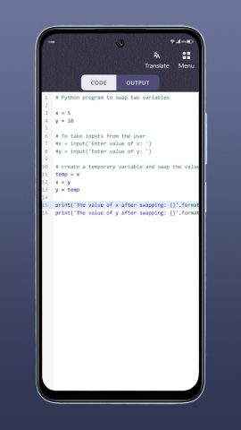 Python Editor для Android — скриншот 5