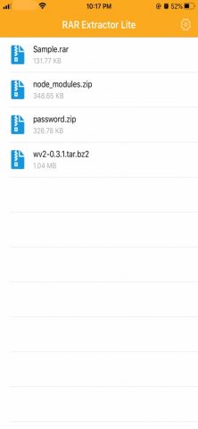 RAR Extractor — Unarchiver для iOS — скриншот 1