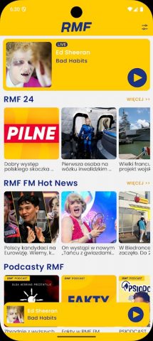 RMF FM для Android — скриншот 1
