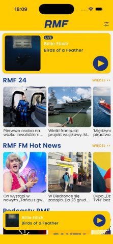RMF FM для iOS — скриншот 1