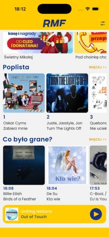 RMF FM для iOS — скриншот 2