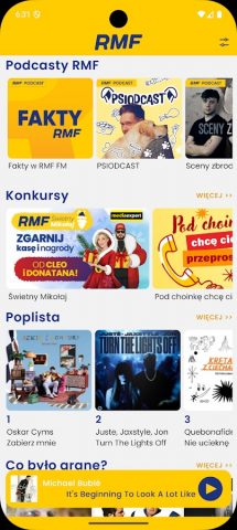 RMF FM для Android — скриншот 3