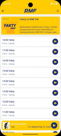 RMF FM для Android — скриншот 4