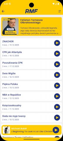 RMF FM для Android — скриншот 5