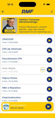RMF FM для iOS — скриншот 5