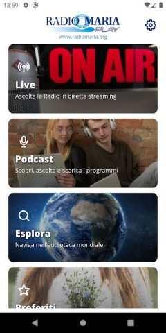 Radio Maria Play для Android — скриншот 1