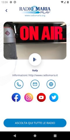 Radio Maria Play для Android — скриншот 2