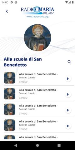 Radio Maria Play для Android — скриншот 5