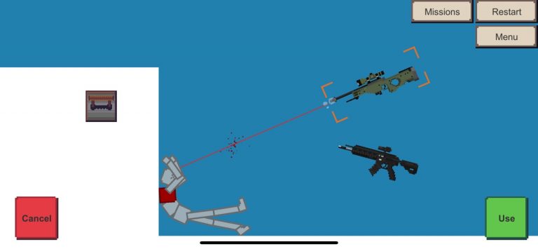 Ragdoll playground simulator для iOS — скриншот 1