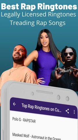 Rap Music Ringtones — Hip Hop для Android — скриншот 1