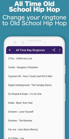 Rap Music Ringtones — Hip Hop для Android — скриншот 2
