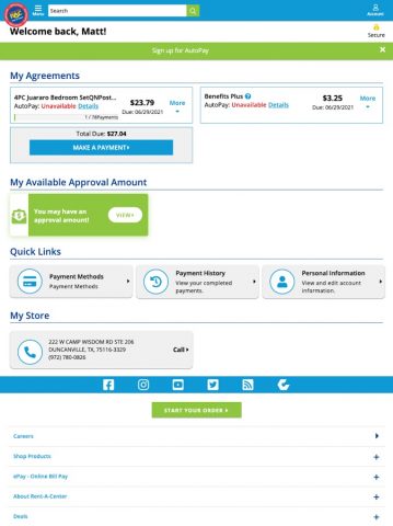 Rent A Center для Android — скриншот 4
