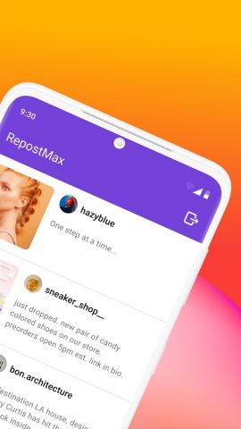 Repost Posts Videos: RepostMax для Android — скриншот 2