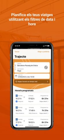 Rodalies de Catalunya для iOS — скриншот 2