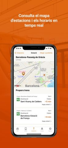 Rodalies de Catalunya для iOS — скриншот 3