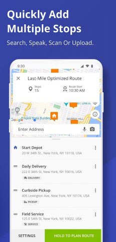 Route4Me Route Planner для Android — скриншот 2