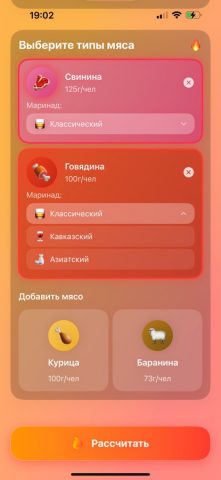 Шашлыки для iOS — скриншот 2