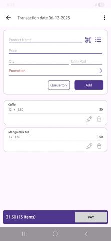Sales Receipt — Invoice & POS для Android — скриншот 2