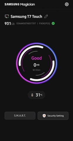 Samsung Magician для Android — скриншот 1