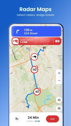 Спутниковый вид — Карты－Радар для Android — скриншот 2