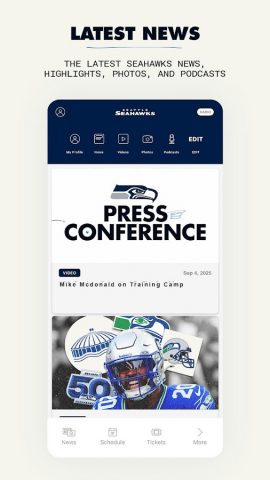 Seattle Seahawks Mobile для Android — скриншот 3