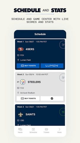Seattle Seahawks Mobile для Android — скриншот 5