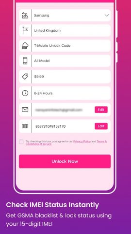 Сеть T-Mobile: разблокировка для Android — скриншот 3