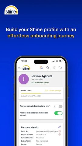 Shine.com Job Search App для Android — скриншот 5