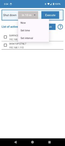 Shutdown PC on Timer для Android — скриншот 2