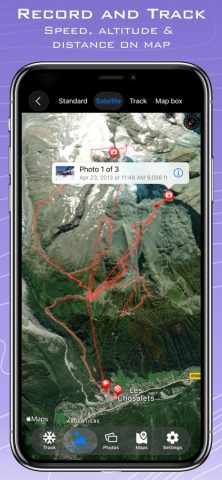 Ski Tracks Lite & карты GPS для iOS — скриншот 2