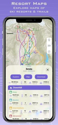 Ski Tracks Lite & карты GPS для iOS — скриншот 4