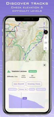 Ski Tracks Lite & карты GPS для iOS — скриншот 5