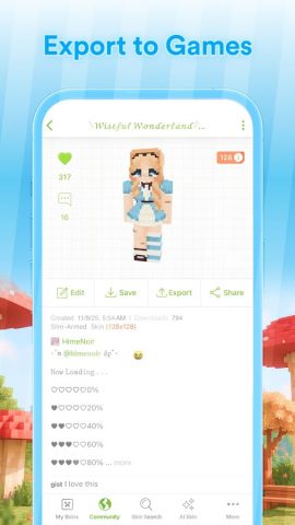 Skinseed for Minecraft для Android — скриншот 4