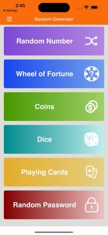 Случайные Цифры для iOS — скриншот 1