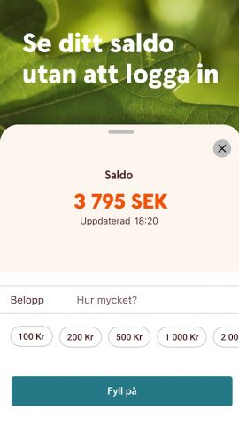 Sparbanken privat для Android — скриншот 2