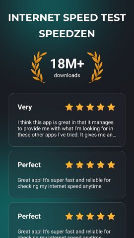 Speed Test 5G, Wifi — SpeedZen для Android — скриншот 2