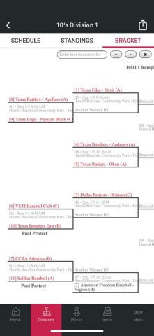 SportsEngine Tourney для iOS — скриншот 4